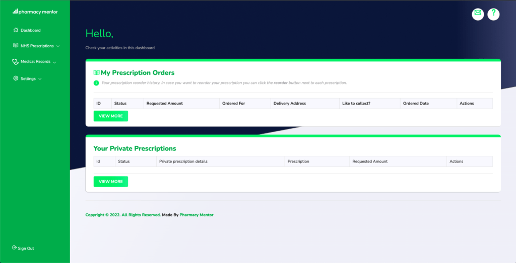 my prescription orders