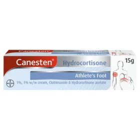 Canesten Hydrocortisone Anti Fungal Foot Cream 15g