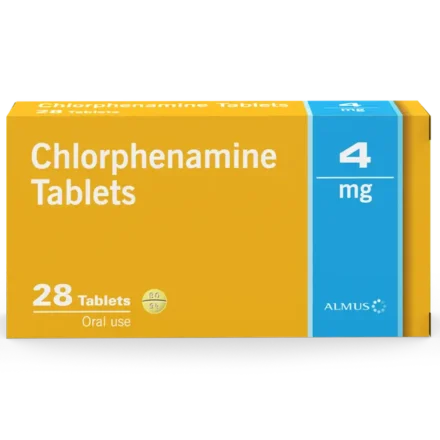 Almus Chlorphenamine 4mg 28 Tablets