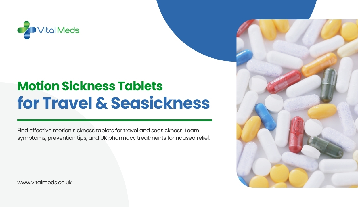 Motion Sickness Tablets for Travel & Seasickness